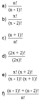 exercício 3 - fatorial