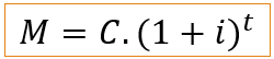 fórmula do montante - juros compostos