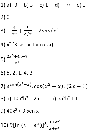 respostas dos exercícios da lista 4